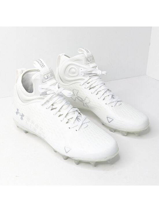 Under Armour Spotlight Lux MC 2.0 Football Cleats, White, Mens 9.5 main image 4